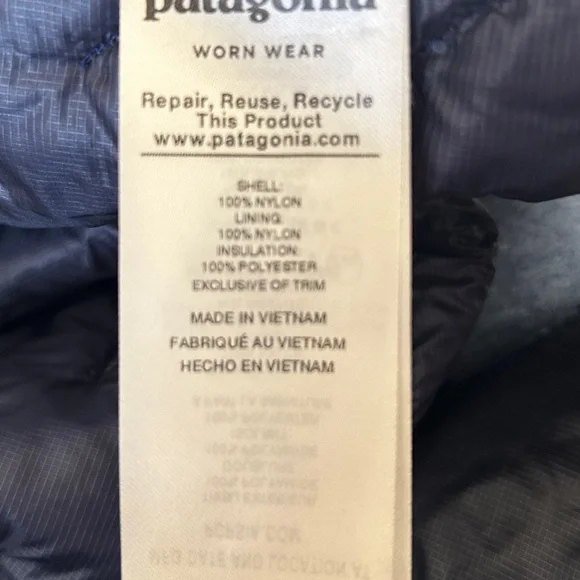 Patagonia Worn Wear
Women's XL Micro Puff Hoody Navy Blue - Picture 5 of 5